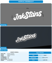 CUSTOM MOCKUP SIGN FOR Kenneth Parnell