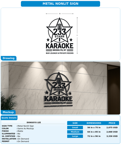 CUSTOM MOCKUP SIGN FOR Dongkyu lee