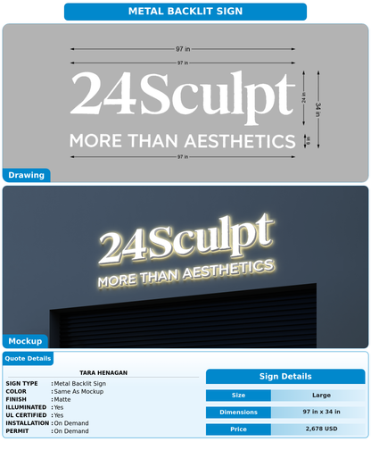CUSTOM MOCKUP SIGN FOR Tara Henagan