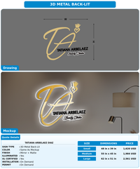 CUSTOM MOCKUP SIGN FOR TATIANA ARBELAEZ DIAZ