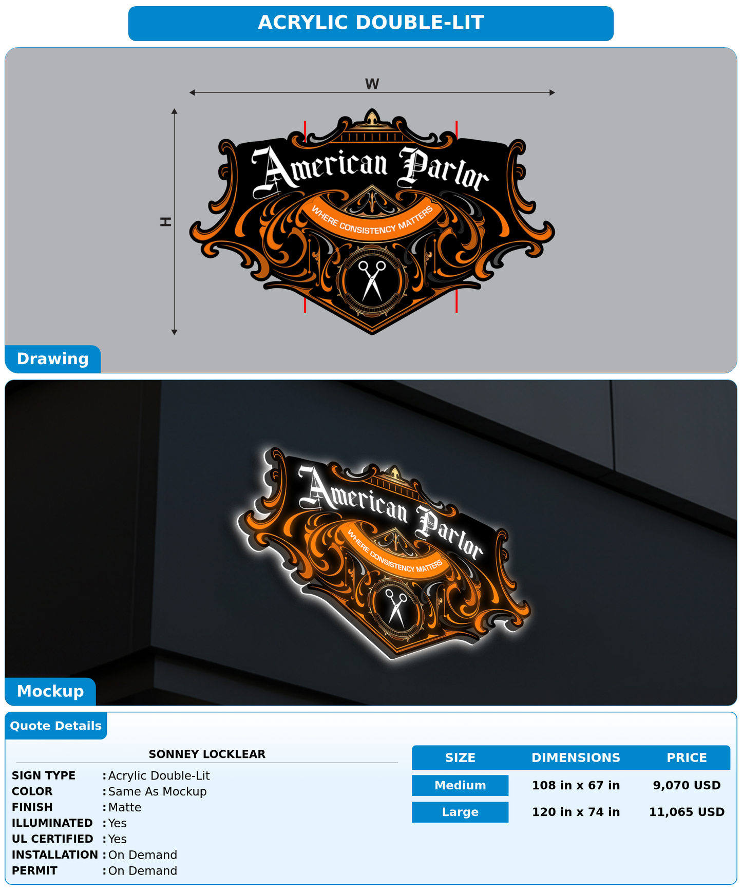 CUSTOM MOCKUP SIGN FOR Sonney Locklear