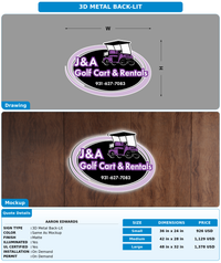 CUSTOM MOCKUP SIGN FOR Aaron Edwards