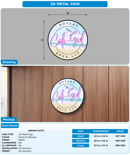CUSTOM MOCKUP SIGN FOR Miryam Scott