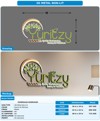 CUSTOM MOCKUP SIGN FOR Esmeralda Rodriguez