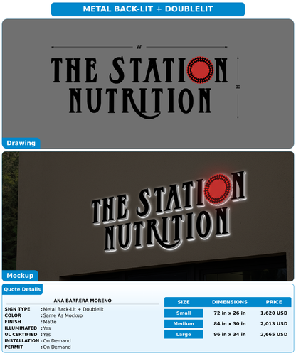 CUSTOM MOCKUP SIGN FOR Ana Barrera Moreno