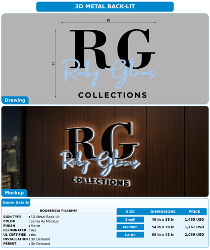 CUSTOM MOCKUP SIGN FOR Roobencia Filsaime