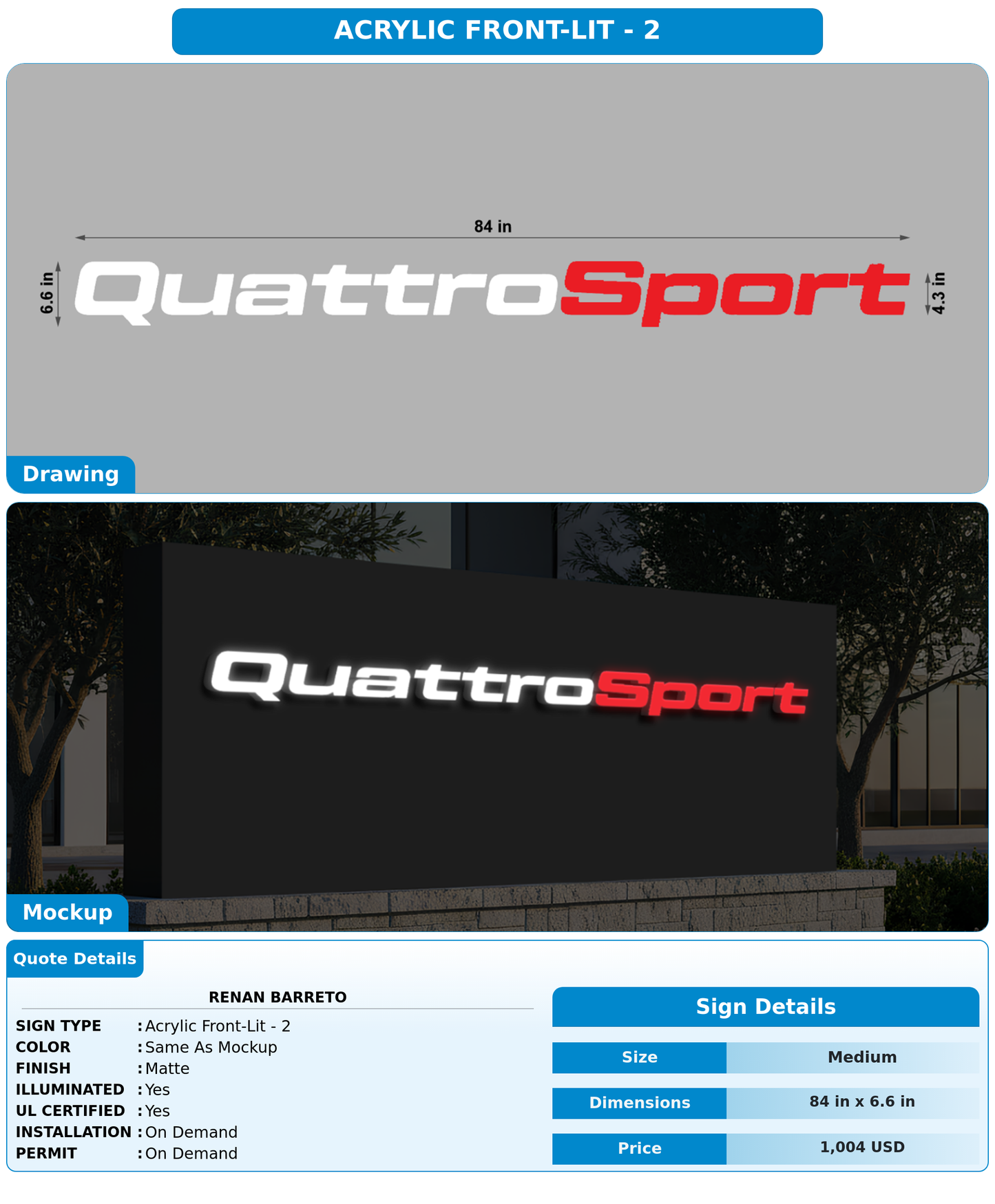 CUSTOM MOCKUP SIGN FOR Renan Barreto