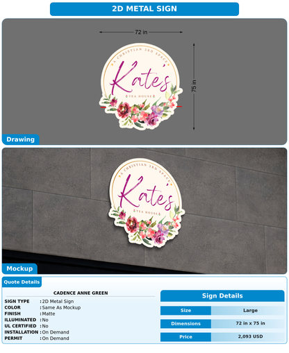 CUSTOM MOCKUP SIGN FOR Cadence Anne Green