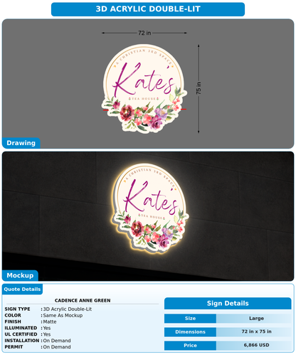 CUSTOM MOCKUP SIGN FOR Cadence Anne Green