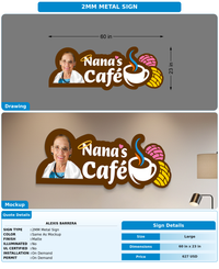 CUSTOM MOCKUP SIGN FOR Alexis Barrera