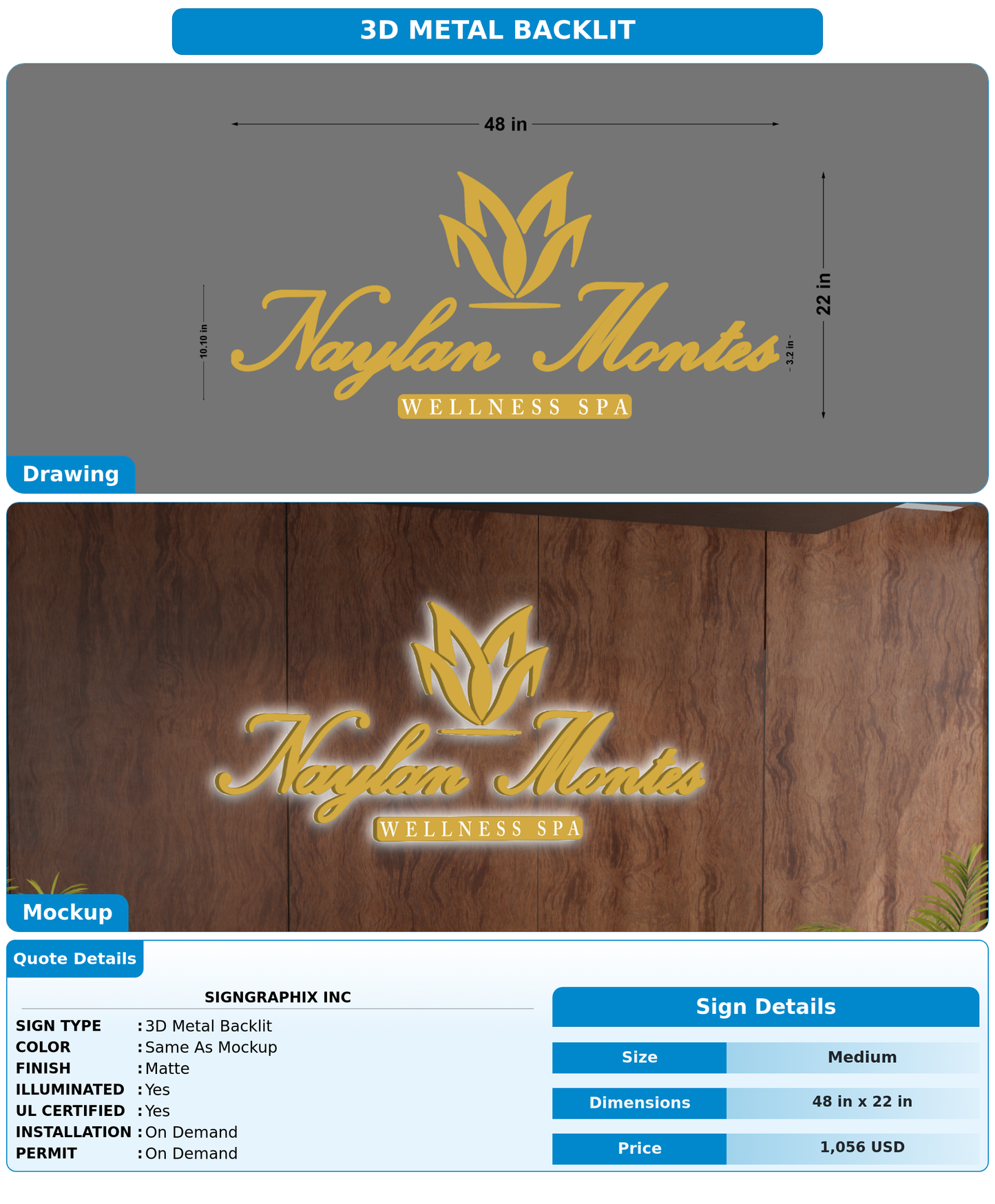 CUSTOM MOCKUP SIGN FOR signgraphix inc