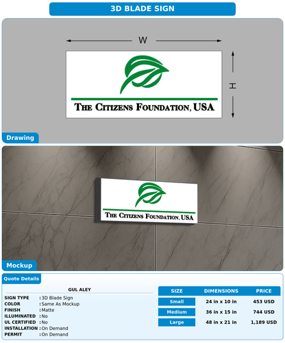 CUSTOM MOCKUP SIGN FOR Gul aley