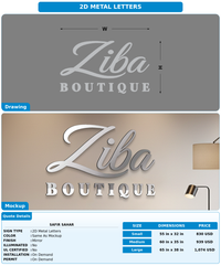 CUSTOM MOCKUP SIGN FOR Safir Sahar