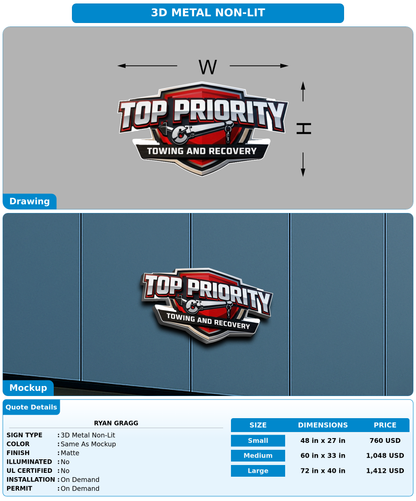CUSTOM MOCKUP SIGN FOR Ryan gragg