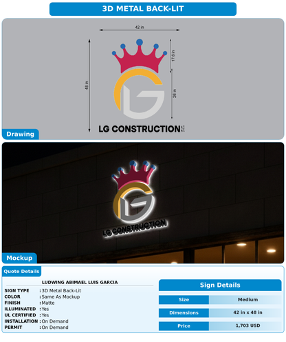 CUSTOM MOCKUP SIGN FOR LUDWING ABIMAEL LUIS GARCIA