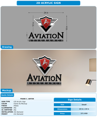 CUSTOM MOCKUP SIGN FOR Frank C. Anton
