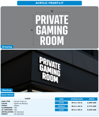 CUSTOM MOCKUP SIGN FOR Sunny
