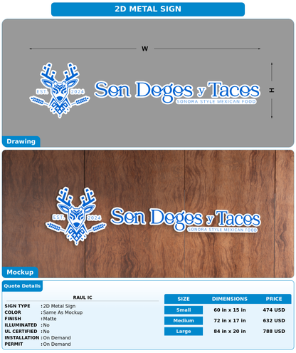 CUSTOM MOCKUP SIGN FOR Raul ic