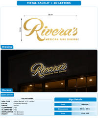 CUSTOM MOCKUP SIGN FOR Oscar Rivera