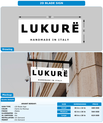 CUSTOM MOCKUP SIGN FOR Arianit Berdufi