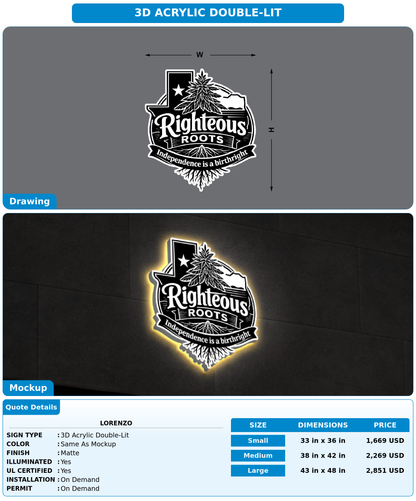 CUSTOM MOCKUP SIGN FOR Lorenzo