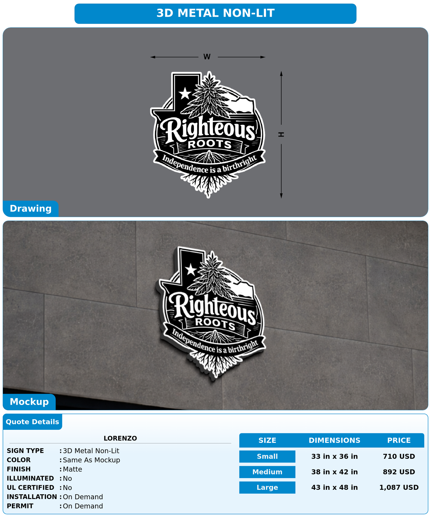 CUSTOM MOCKUP SIGN FOR Lorenzo