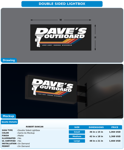 CUSTOM MOCKUP SIGN FOR Robert Duncan
