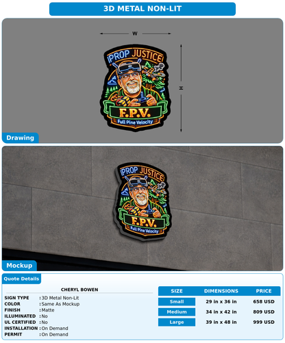 CUSTOM MOCKUP SIGN FOR Cheryl Bowen