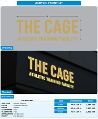 CUSTOM MOCKUP SIGN FOR Kim Martinez
