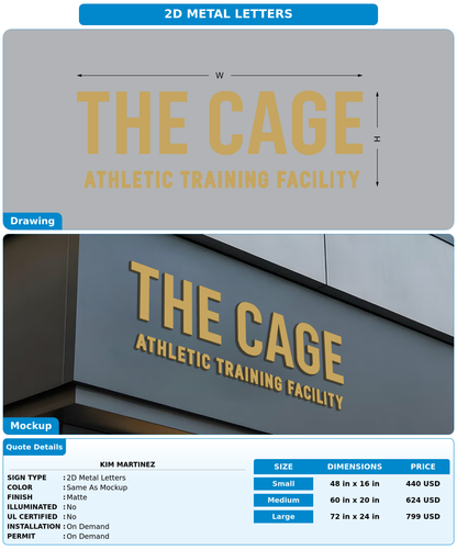 CUSTOM MOCKUP SIGN FOR Kim Martinez