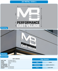 CUSTOM MOCKUP SIGN FOR Matt Bridges