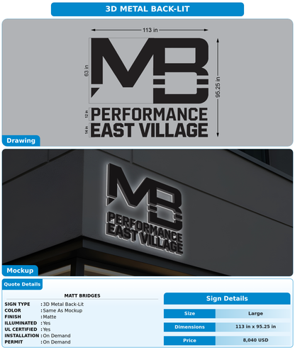 CUSTOM MOCKUP SIGN FOR Matt Bridges