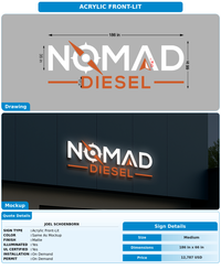 CUSTOM MOCKUP SIGN FOR Joel Schoenborn