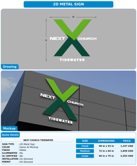 CUSTOM MOCKUP SIGN FOR Next Church Tidewater