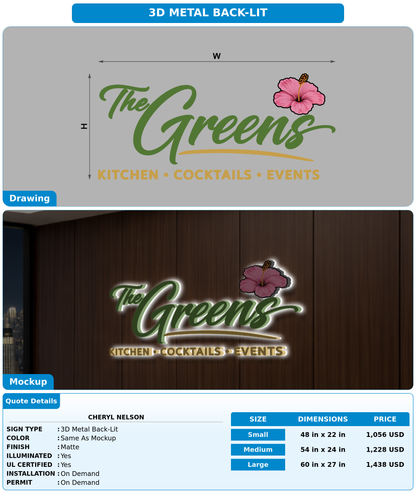 CUSTOM MOCKUP SIGN FOR Cheryl Nelson