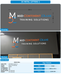 CUSTOM MOCKUP SIGN FOR Grace Bell