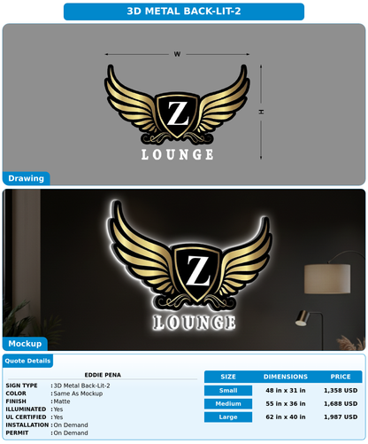 CUSTOM MOCKUP SIGN FOR Eddie Pena