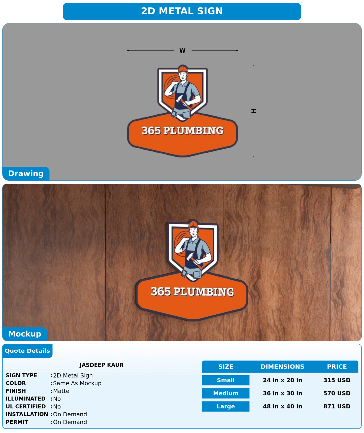 CUSTOM MOCKUP SIGN FOR Jasdeep Kaur