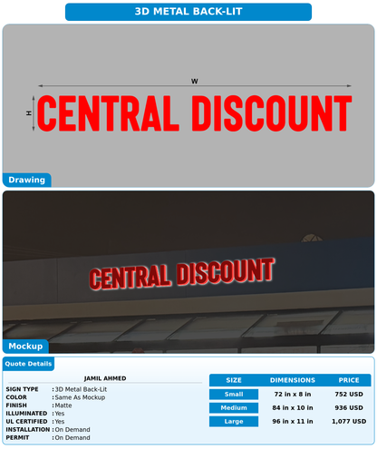 CUSTOM MOCKUP SIGN FOR Jamil ahmed
