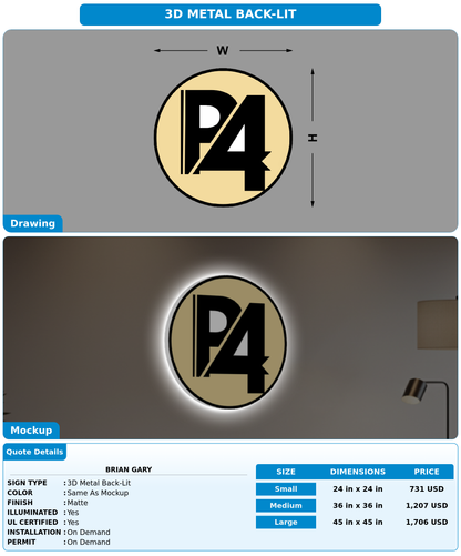 CUSTOM MOCKUP SIGN FOR Brian Gary