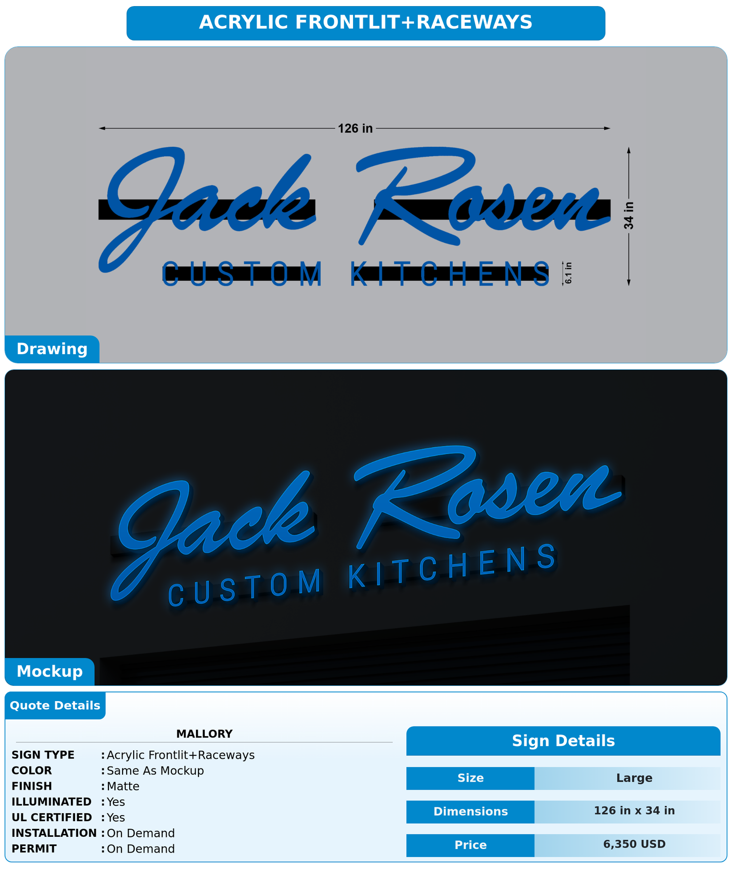 CUSTOM MOCKUP SIGN FOR mallory