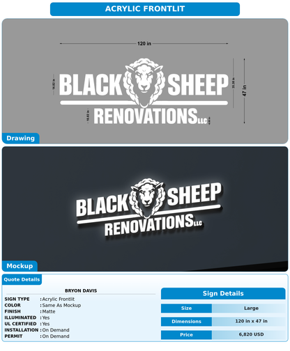 CUSTOM MOCKUP SIGN FOR Bryon Davis