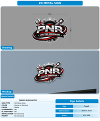 CUSTOM MOCKUP SIGN FOR Parker Burkhalter