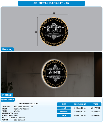 CUSTOM MOCKUP SIGN FOR Christianisse Alcius