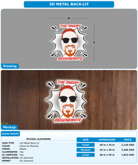CUSTOM MOCKUP SIGN FOR michael alexandre