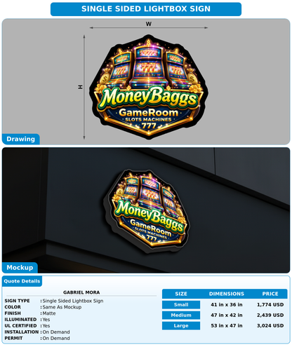 CUSTOM MOCKUP SIGN FOR Gabriel mora