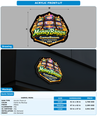 CUSTOM MOCKUP SIGN FOR Gabriel mora