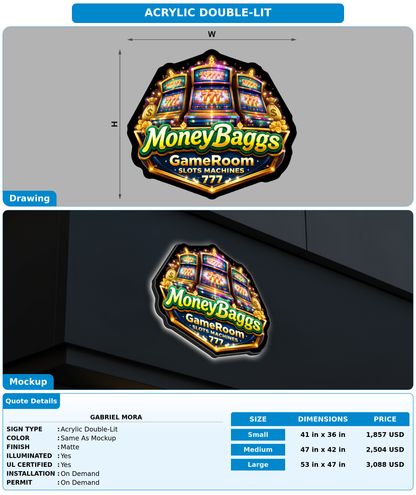 CUSTOM MOCKUP SIGN FOR Gabriel mora