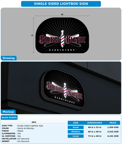 CUSTOM MOCKUP SIGN FOR Eric