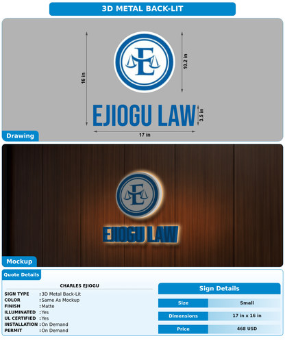CUSTOM MOCKUP SIGN FOR Charles Ejiogu